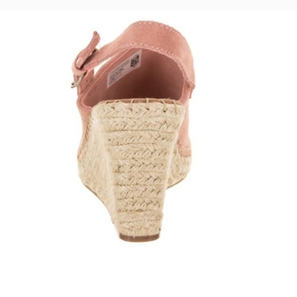 Toms Monica Espadrille Wedge Sling Back Sandals Pink Size 7 - Picture 13 of 15